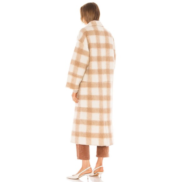 Apiece Apart Womens Camel Plaid Wool Blend coat - Picture 14 of 14